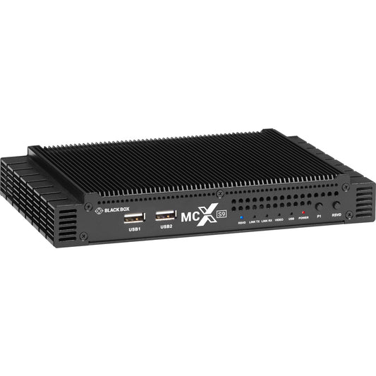 Black Box MCX S9 4K60 Network AV Decoder - HDMI 2.0, Scaling, USB, 10-GbE Copper or Fiber