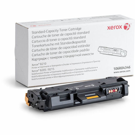 Xerox Genuine Xerox B205/B210/B215 Multifunction Printer Black Standard capacity Toner Cartridge (1500 Pages) - 106R04346