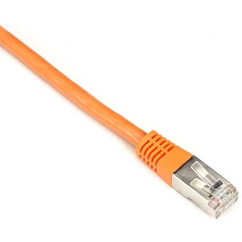 Black Box CAT6 250-MHz Stranded Patch Cable Slim Molded Boot - S/FTP, CM PVC, Orange, 30FT