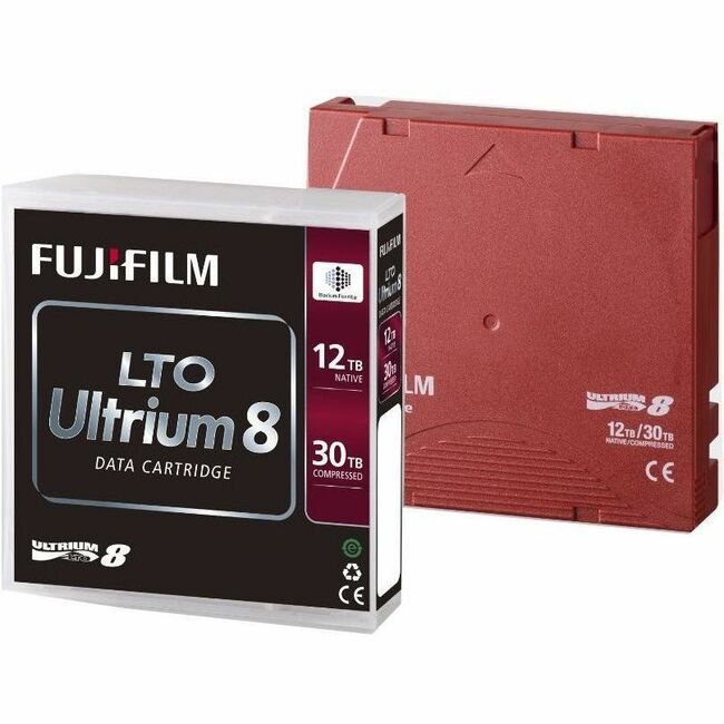 FUJIFILM LTO ULTRIUM 8 DATA CARTRIDGE WITH CASE, 12/30TB CAPACITY. VENDOR DROP S