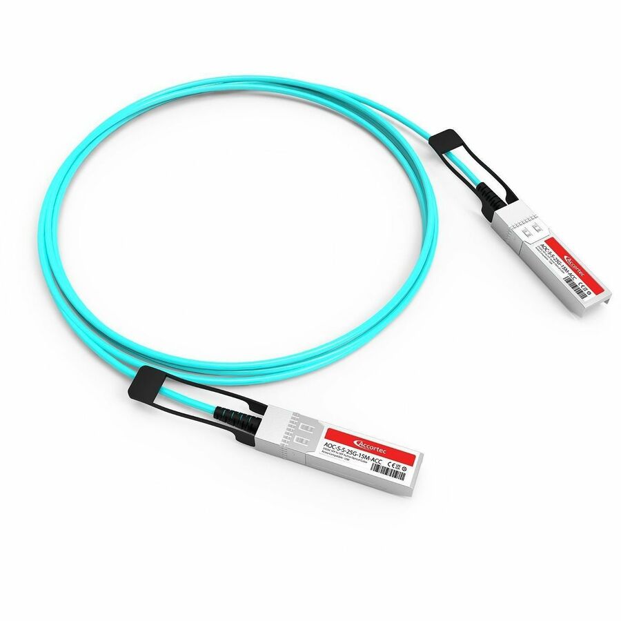 Accortec 25GbE SFP to SFP Active Optical Cable Arista Compatible- 15M