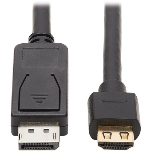 Tripp Lite by Eaton DisplayPort 1.2 to HDMI Active Adapter Cable (M/M) 4K 60 Hz HDR Secure-Grip Plugs Black 10 ft. (3.1 m)