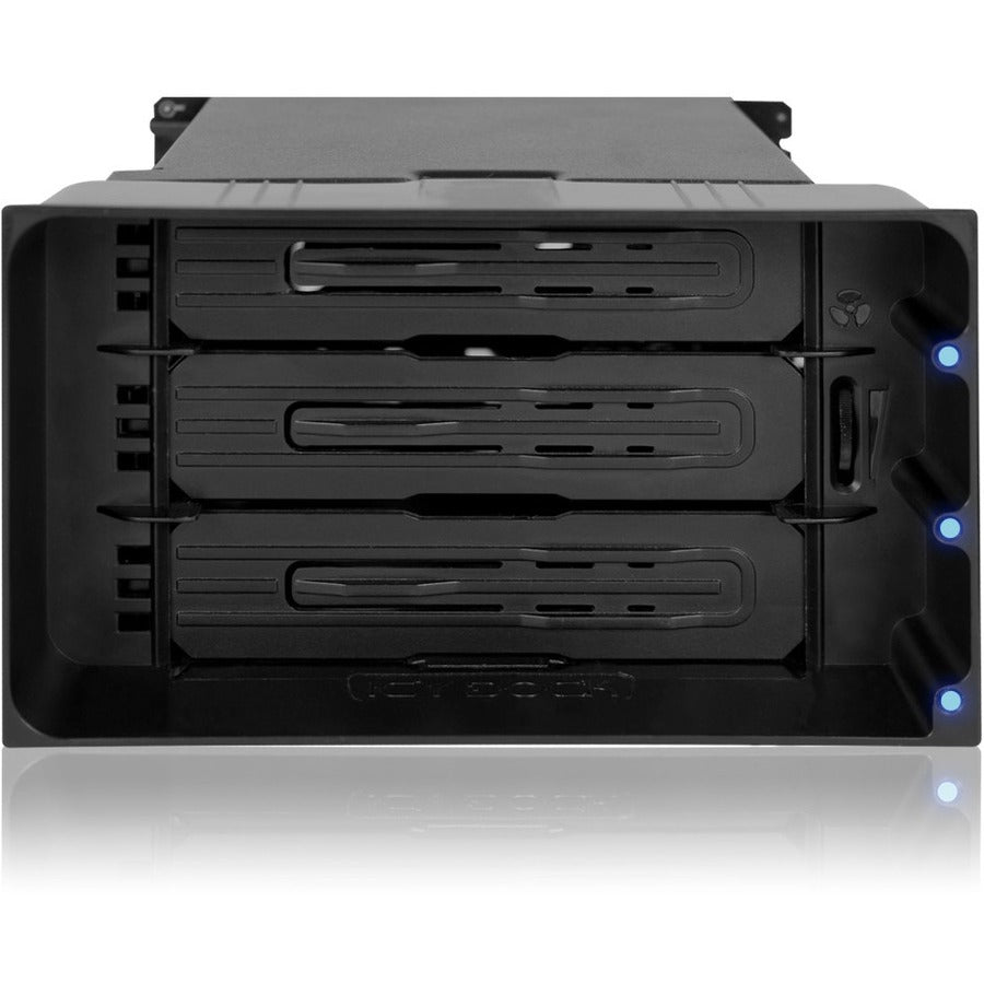 Icy Dock FlexiDOCK MB830SP-B Drive Enclosure for 5.25" - Serial ATA/600 Host Interface Internal - Black