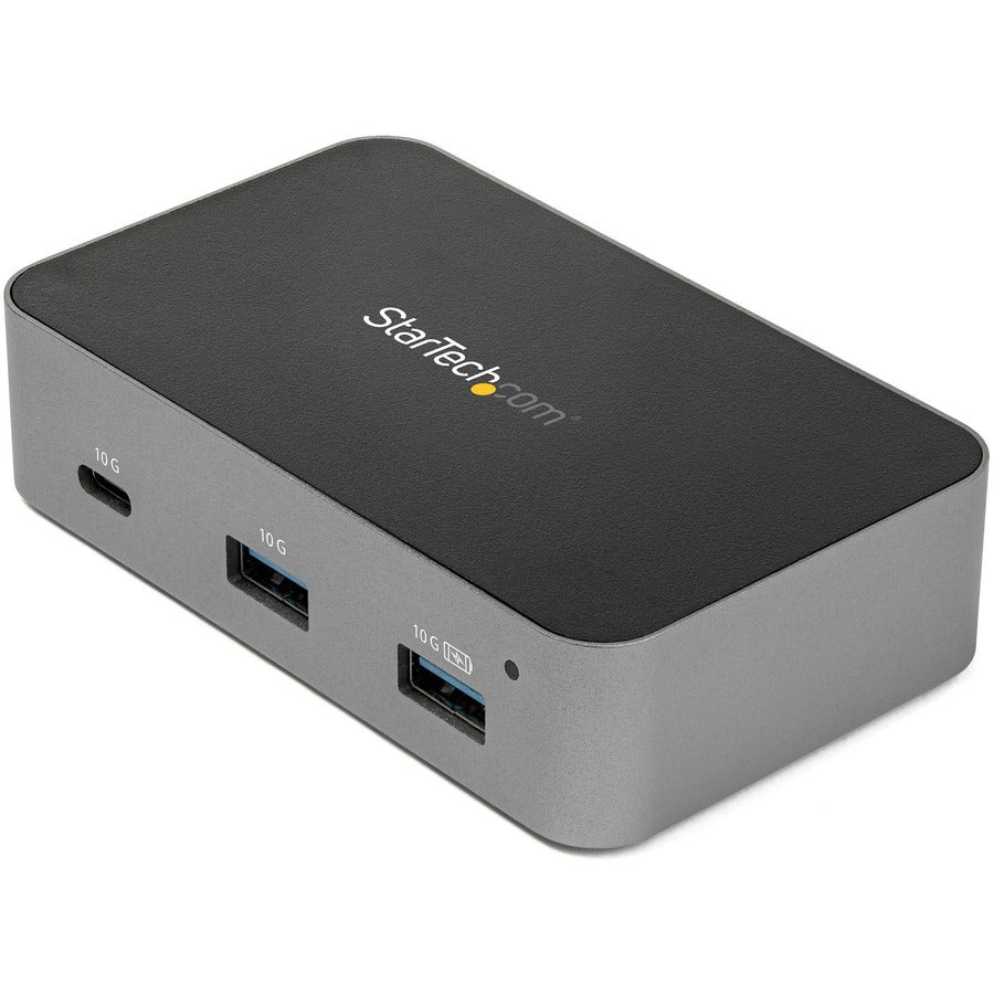 StarTech 3 Port USB C 3.2 Gen 2 Hub with Ethernet Adapter, 10Gbps USB Type C to 2x USB-A 1x USB-C, Powered Hub w/ Fast Charging, TAA