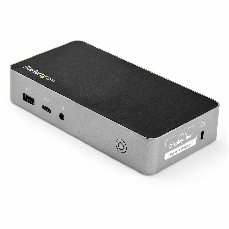 StarTech USB-C Dock - Dual Monitor 1080p HDMI Laptop Docking Station - 65W Power Delivery - 1x USB-C, 3x USB-A, GbE - Mac & Windows