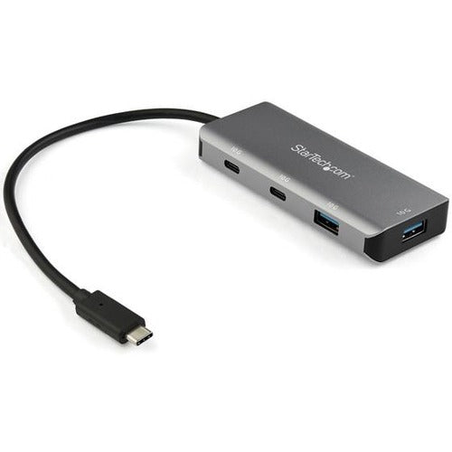 StarTech 4 Port USB C Hub, 2x USB A & 2x USB-C SuperSpeed 10Gbps, USB Bus Powered Type-C 3.2 Gen 2 Adapter Hub, 9.8" (25cm) Cable, TAA