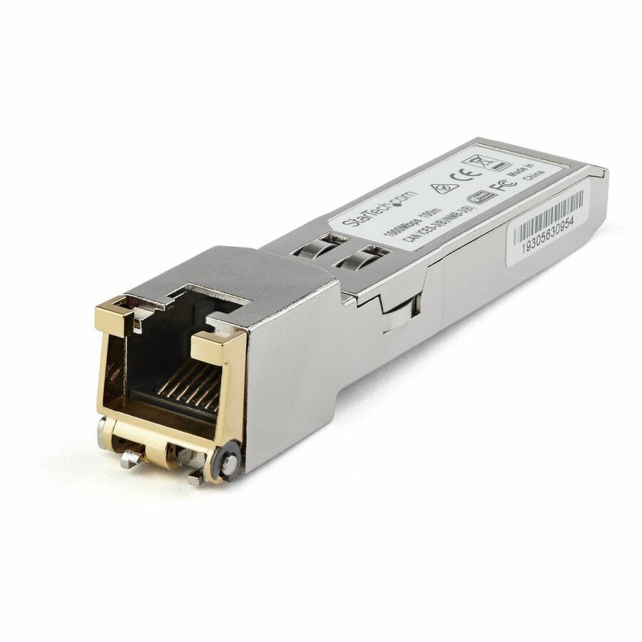 StarTech Cisco GLC-TE Compatible Module - SFP to RJ45 - 1000BASE-T 1G Copper Cat6/Cat5e Industrial Transceiver - Extended Temp 100m