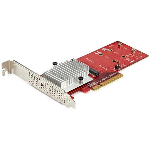 StarTech Dual M.2 PCIe SSD Adapter Card, x8 / x16 Dual NVMe or AHCI M.2 SSD to PCI Express 3.0, M.2 NGFF PCIe (m-key) Compatible, TAA
