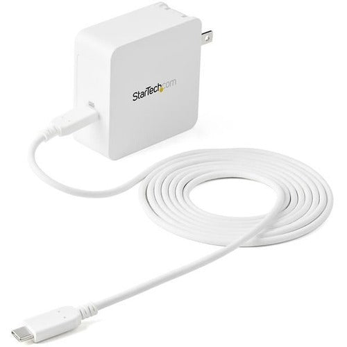 StarTech USB C Wall Charger, 60W PD with 6ft/2m Cable, Portable USB Type C Laptop Charger, Universal Adapter, USB IF/ETL Certified