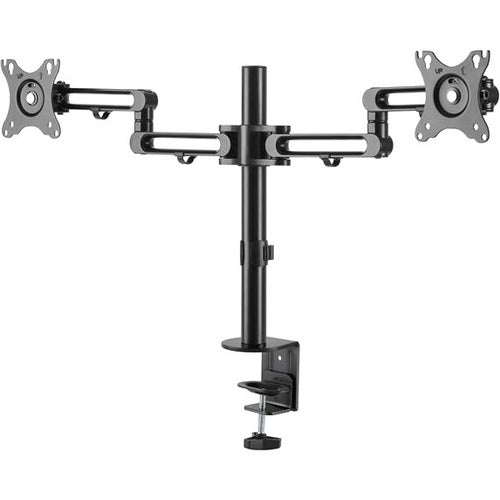 StarTech Desk Mount Dual Monitor Arm, Ergonomic VESA Compatible Mount for up to 32" (17.6lb/8kg) Displays, Desk/C-Clamp, Articulating