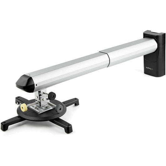 StarTech Universal Projector Wall Mount, Short/Ultra Short Throw, Adjustable 16.5-27.7" From Wall, 33lb/15kg, Tilt/Swivel/Rotate, TAA