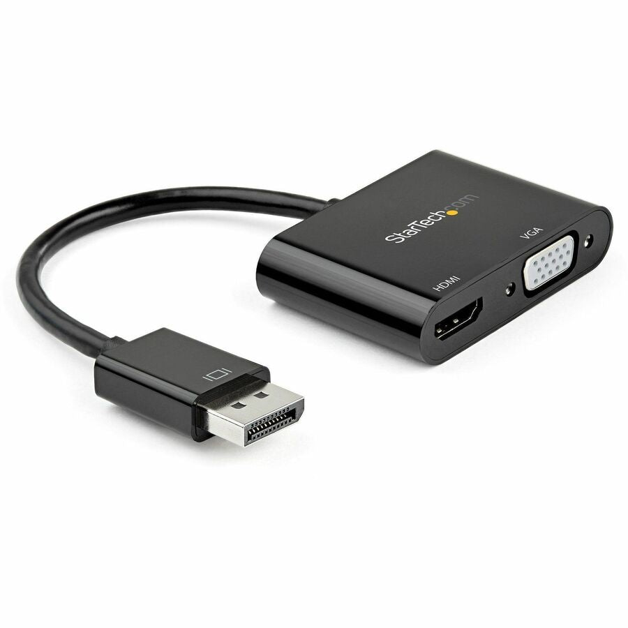 StarTech DisplayPort to HDMI VGA Adapter - DP 1.2 HBR2 to HDMI 2.0 4K 60Hz or VGA Monitor Converter - Digital Video Display Adapter