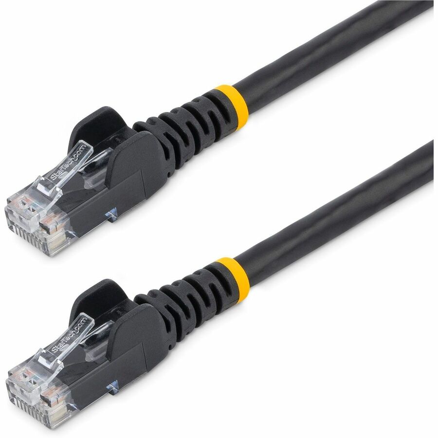StarTech 15 ft. CAT6 Ethernet Cable - 10 Pack - ETL Verified - Black CAT6 Patch Cord - Snagless RJ45 Connectors - 24 AWG - UTP