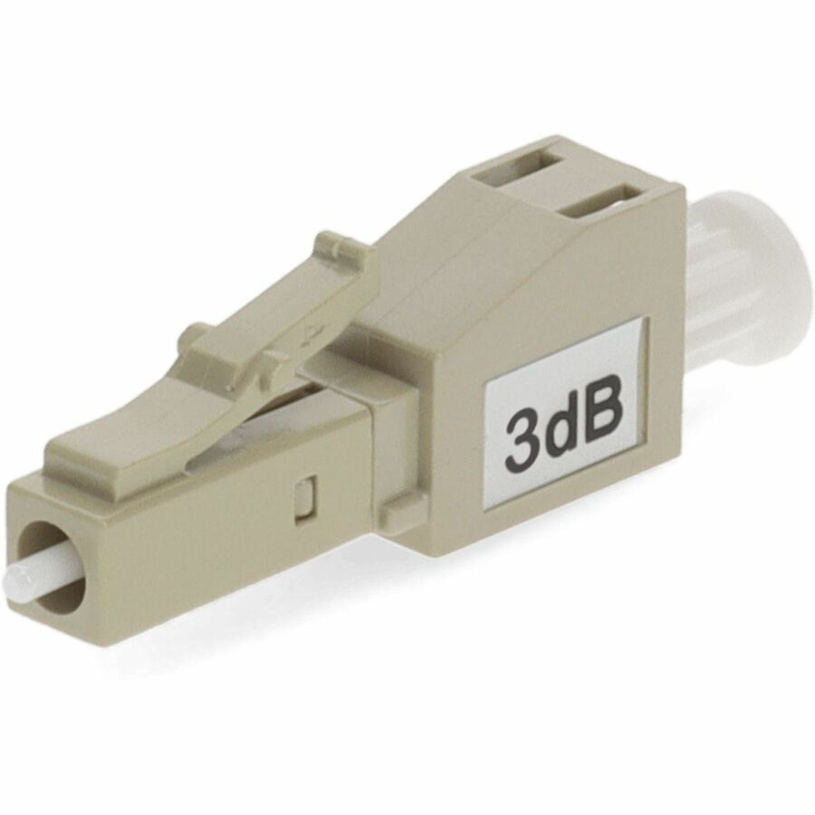 AddOn 2-Pack of 3dB fixed LC Male to LC Female OM3 MMF Simplex Fiber Attenuators