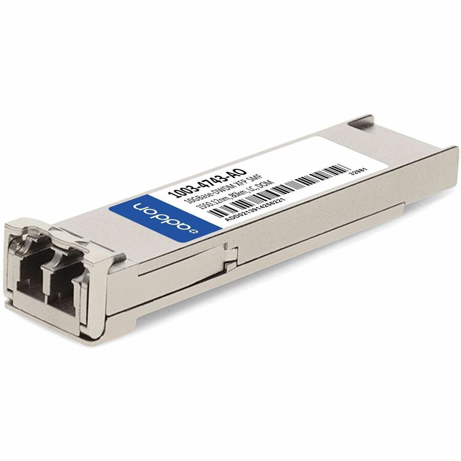 AddOn Optelian&reg; 1003-4743 Compatible TAA 10GBase-DWDM XFP Transceiver 100GHz (SMF, 1550.12nm, 80km, LC, DOM)