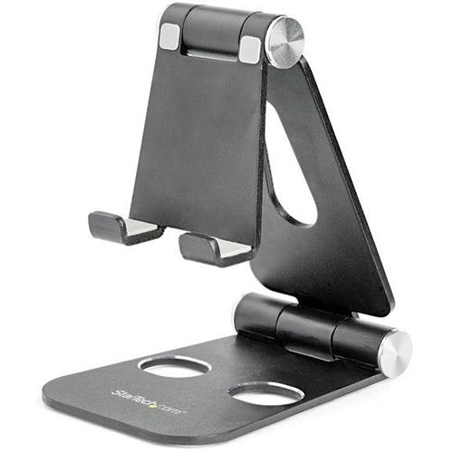 StarTech Phone and Tablet Stand - Foldable Universal Mobile Device Holder - Smartphones/Tablets - Adjustable Cell Phone Stand for Desk