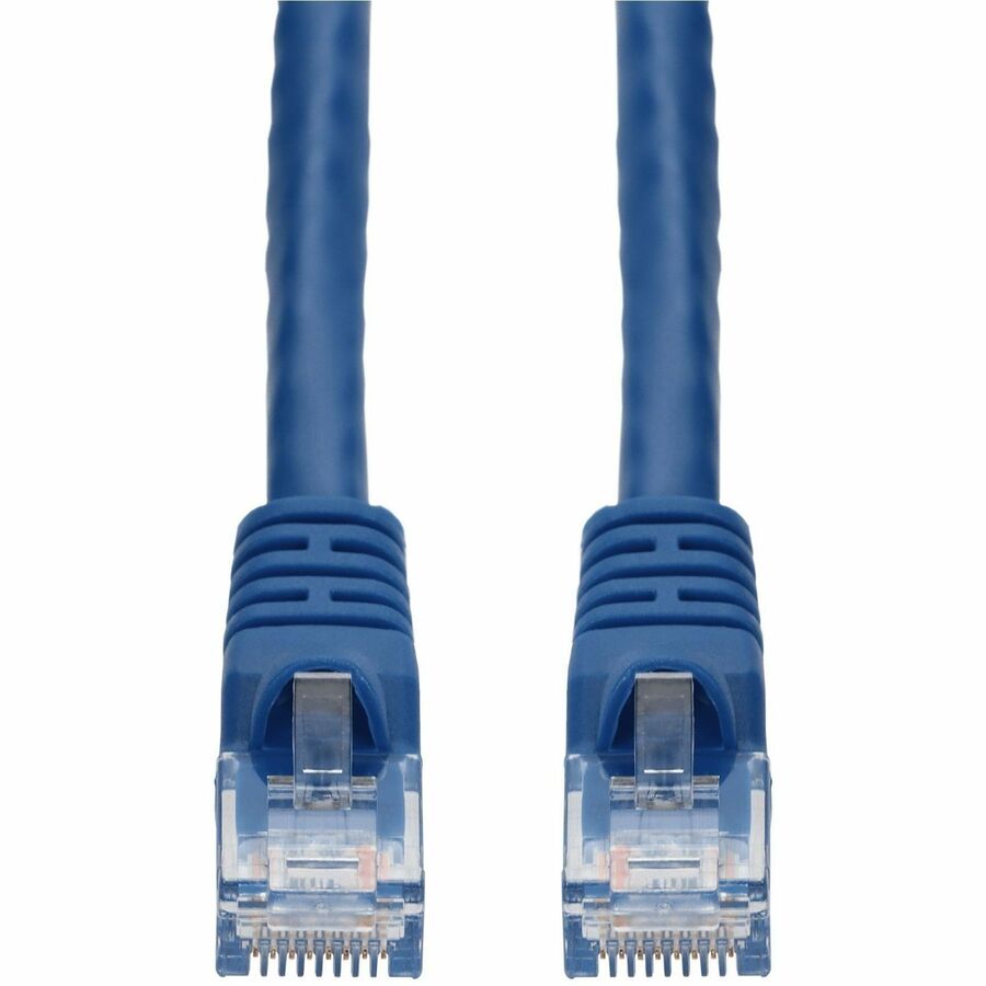 10-PIECES OF 3FT BLUE CAT 6A PVC ETHERNET CABLES SNAGLESS BUBBLE BOOT RJ-45 M/M