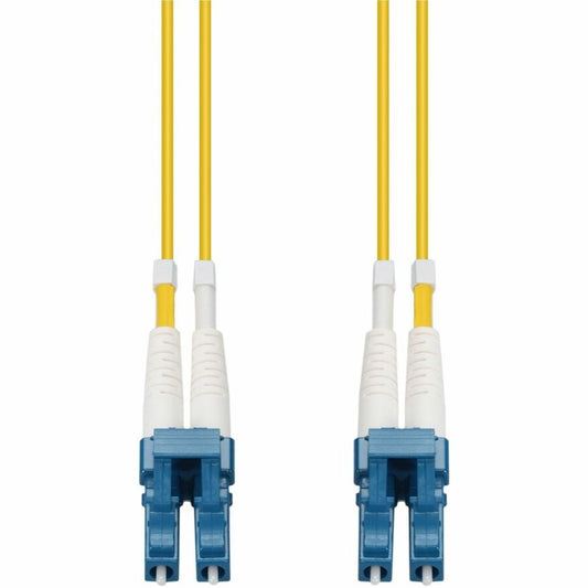 AddOn 35m LC to LC Yellow OS2 Duplex OFNR (Riser-Rated) SMF (Single Mode) Fiber Patch Cable, 9/125