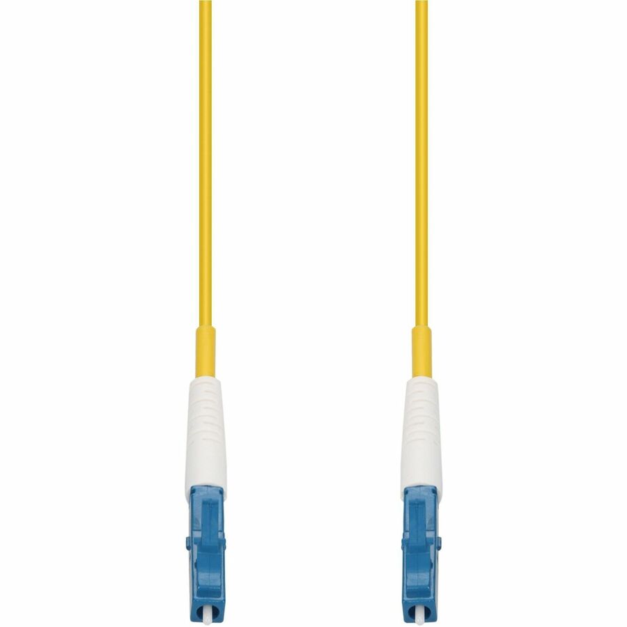100M LC/LC M/M YELLOW OS2 SIMPLEX OFNR (RISER-RATED) FIBER PATCH CABLE