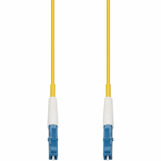100M LC/LC M/M YELLOW OS2 SIMPLEX OFNR (RISER-RATED) FIBER PATCH CABLE