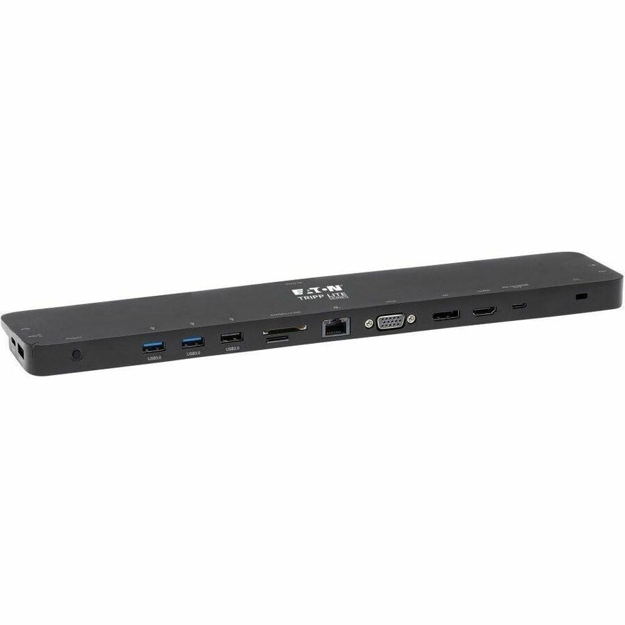 Tripp Lite by Eaton USB-C Dock Triple Display - 4K HDMI & DP VGA USB 3.x (5Gbps) and USB 2.0 Hub Ports GbE 100W PD Charging