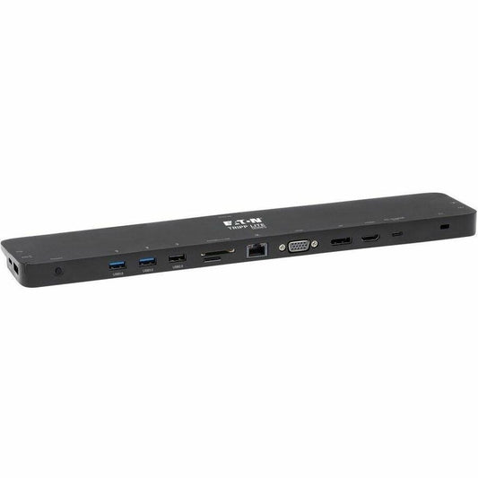Tripp Lite by Eaton USB-C Dock Triple Display - 4K HDMI & DP VGA USB 3.x (5Gbps) and USB 2.0 Hub Ports GbE 100W PD Charging