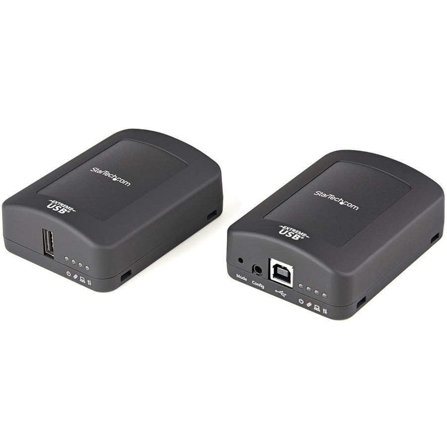 StarTech USB 2.0 Extender over Cat5e or Cat6 RJ45 Cable - 330ft/100m USB Extender Adapter Kit w/ ESD - Locally or Remotely Powered