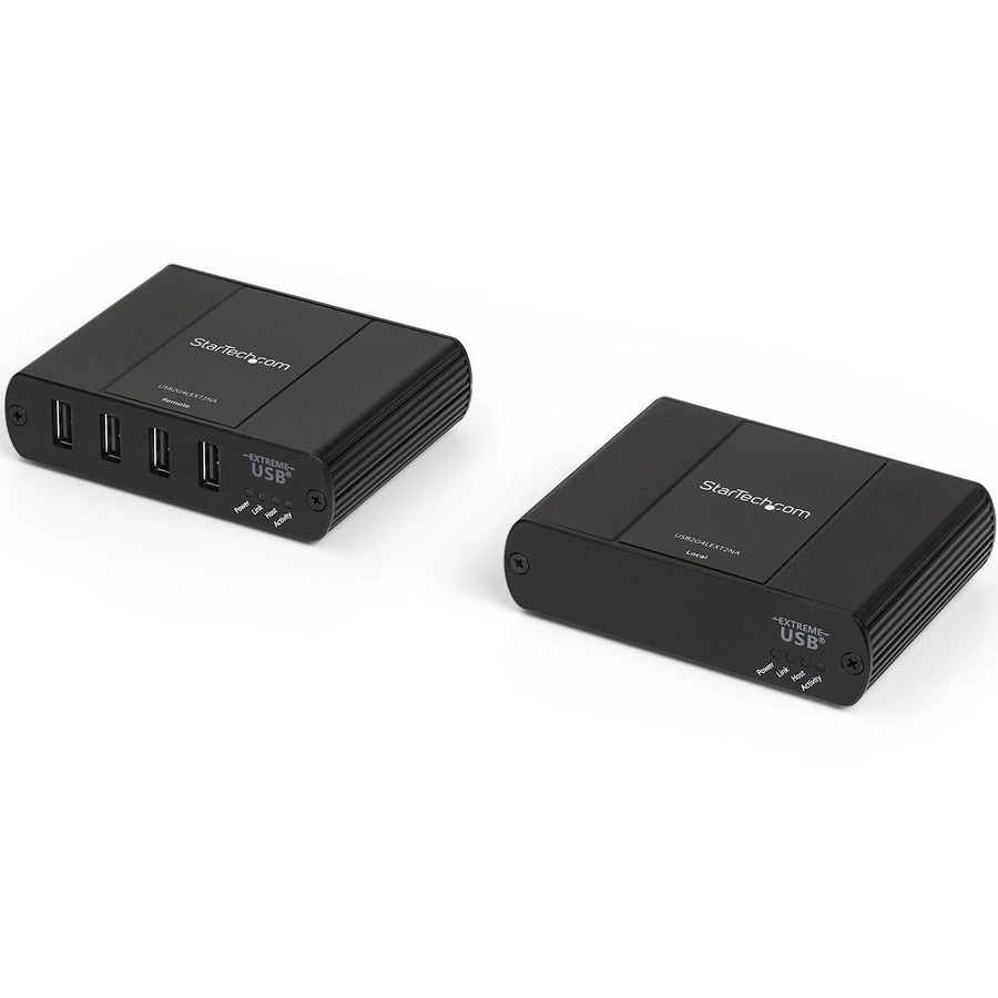 StarTech 4 Port USB 2.0 Extender over Ethernet/IP Network Hub - up to 330ft (100m) - USB over Gigabit LAN or Direct Cat5e/Cat6 Cable