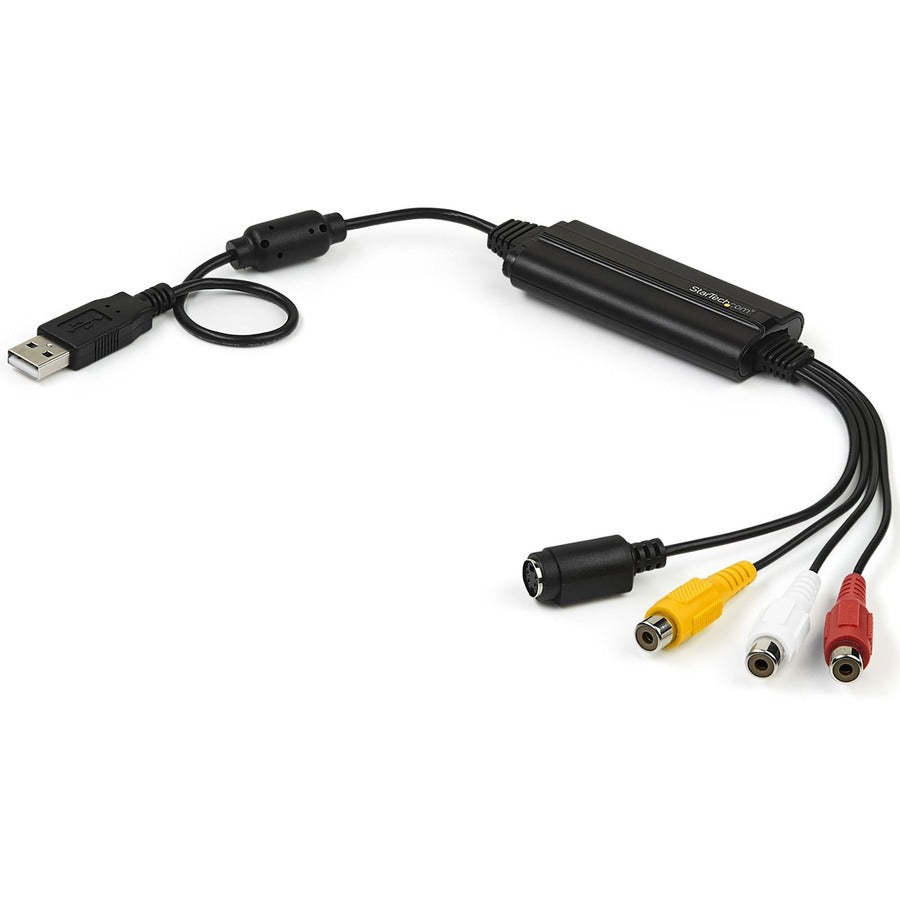 StarTech USB Video Capture Adapter Cable - S-Video/Composite to USB 2.0 - TWAIN Support - Analog to Digital Converter - Windows Only