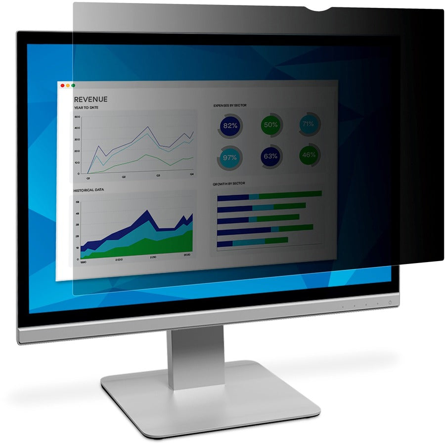 3M Privacy Filter for 27in Full Screen Monitor, 16:9, PF270W9E Black, Matte