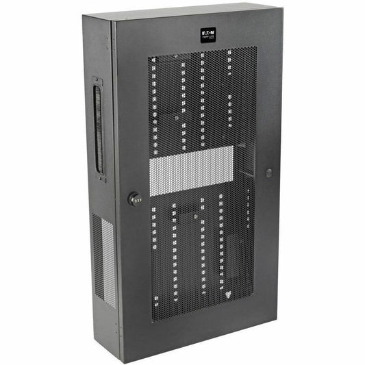 Tripp Lite by Eaton SmartRack 3U Low-Profile Vertical-Mount Switch-Depth Wall-Mount Structured Wiring Enclosure Adjustable Equipment Brackets