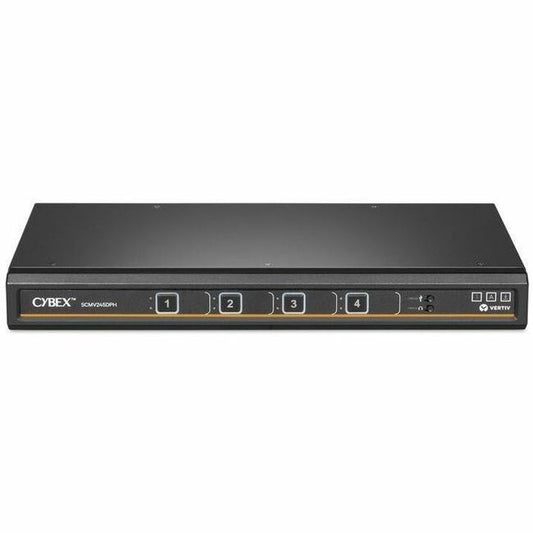 Vertiv Cybex Secure MultiViewer KVM Switch | 4 port | NIAP Approved | Dual AC