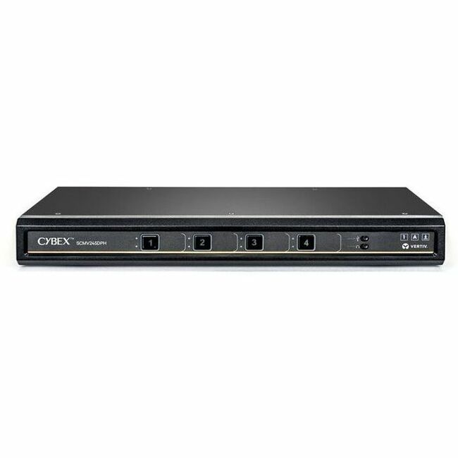 Vertiv Avocent Cybex Secure MultiViewer KVM Switch, 16 Port, Cursor Navigation Switching, NIAP Version 4.0 Certified, TAA Compliant (SCMV2160DPH-400)