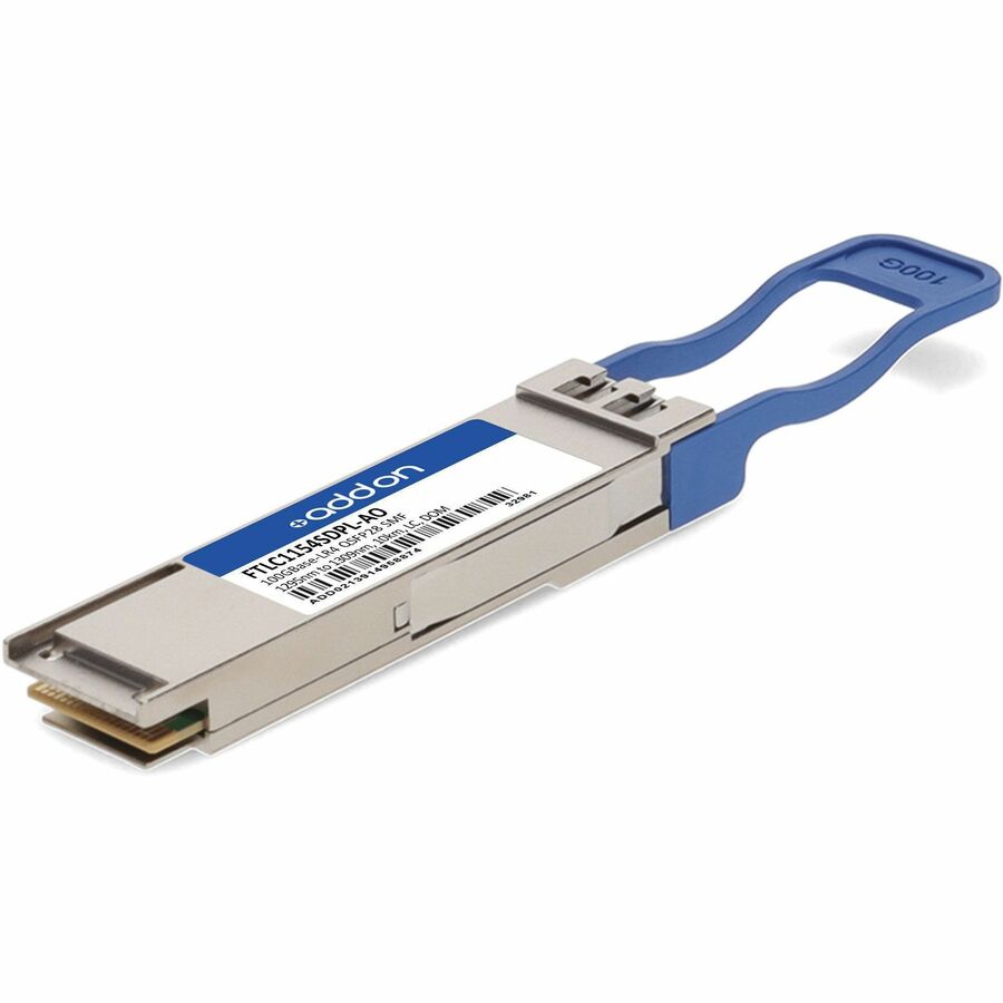 AddOn Finisar&reg; FTLC1154SDPL Compatible TAA 100GBase/OTU4-LR4 QSFP28 Transceiver (SMF, 1295nm to 1309nm, 10km, LC, DOM)