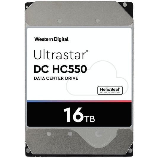 Western Digital Ultrastar DC HC550 WUH721816ALE6L1 16 TB Hard Drive - 3.5" Internal - SATA (SATA/600)