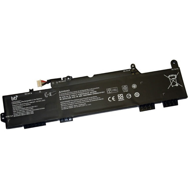 BTI 933321-855-BTI 11.55V 50WHR LI-ION BATTERY 4WE39AV, 933321-855, HSTNN-IB8C, SS03XL, 932823-1C1, HSN-I12C, HSTNN-LB8G, 932823-2C1, HSN-I13C-4, SS03, 932823-421, HSTNN-DB8J, SS03050XL-PL ELITEBOOK 735 G5, 735 G6, 745 G5, 745 G6, 830 G5, 830 G6, 836 G5,
