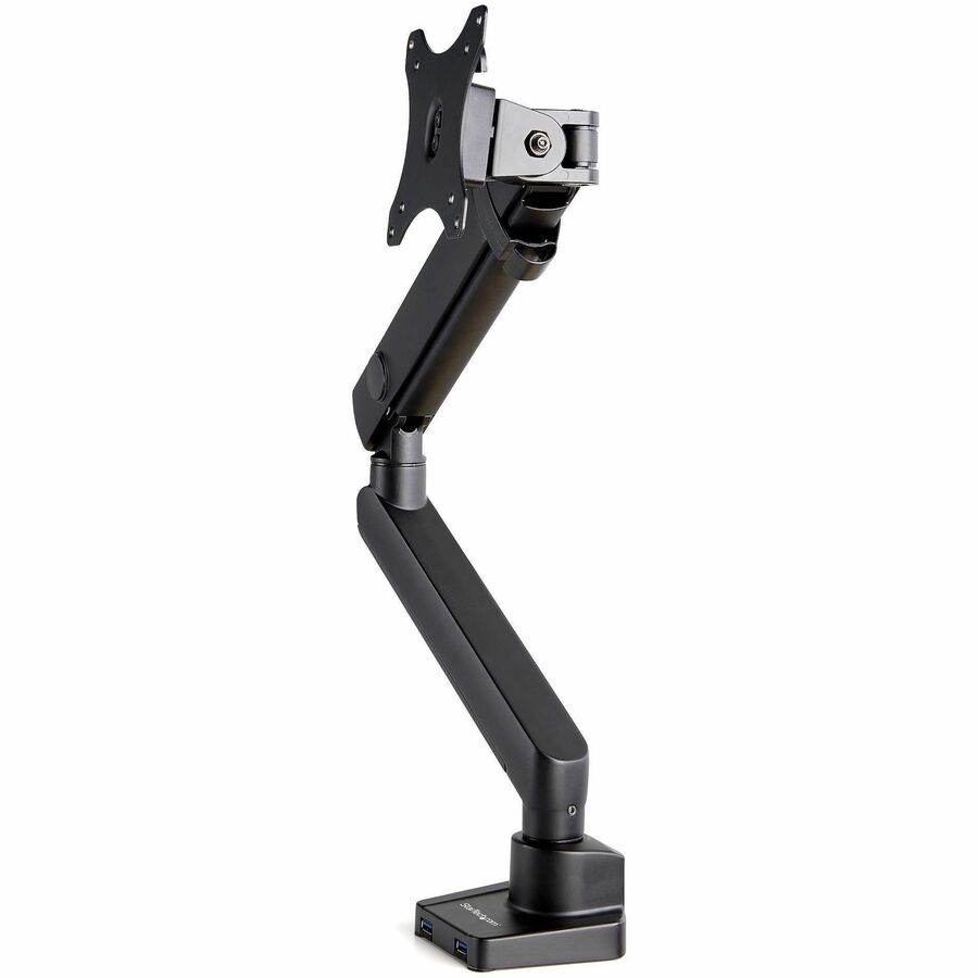 StarTech Desk Mount Monitor Arm with 2x USB 3.0 ports, for VESA Display up to 34" (17.6lb/8kg) , C-Clamp/Grommet, Mechanical Spring