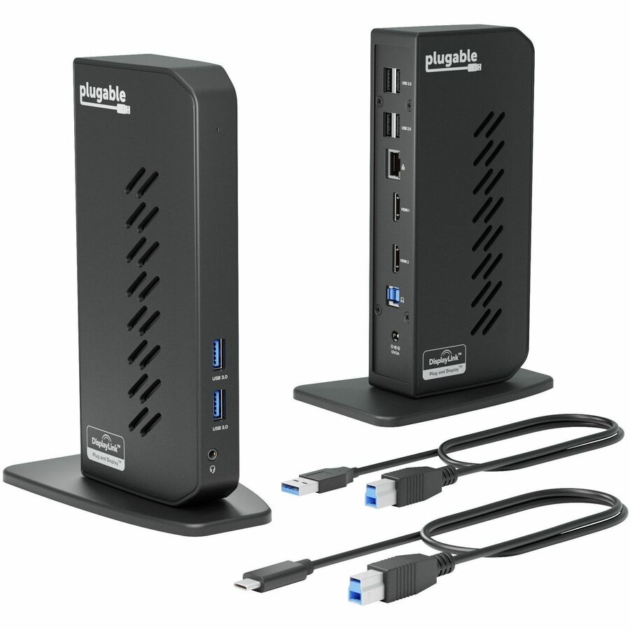 Plugable Dual 1080p HDMI Universal Docking Station for USB-C & USB 3.0 Laptop