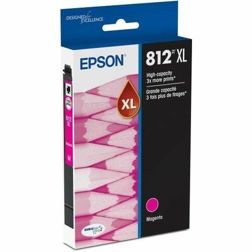 Epson T812 Original High Yield Inkjet Ink Cartridge - Magenta - 1 Each