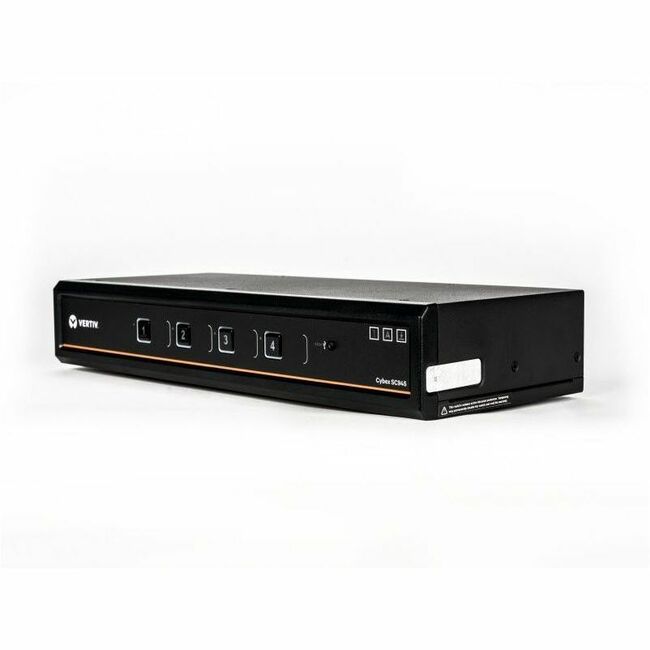Vertiv Avocent Cybex SC900 Secure Desktop KVM Switch, Dual Head Monitor, 4 Port, Common Access Card, NIAP Version 4.0, TAA Compliant (SC945DPHC-400)