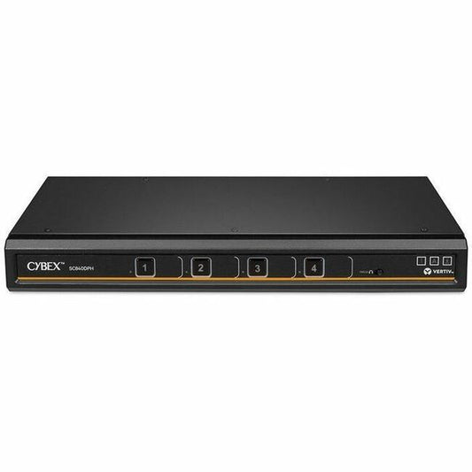 Vertiv Cybex SC800 Secure KVM | Single Head | 4 Port Universal DisplayPort | NIAP version 4.0 Certified (SC840DPH-400)