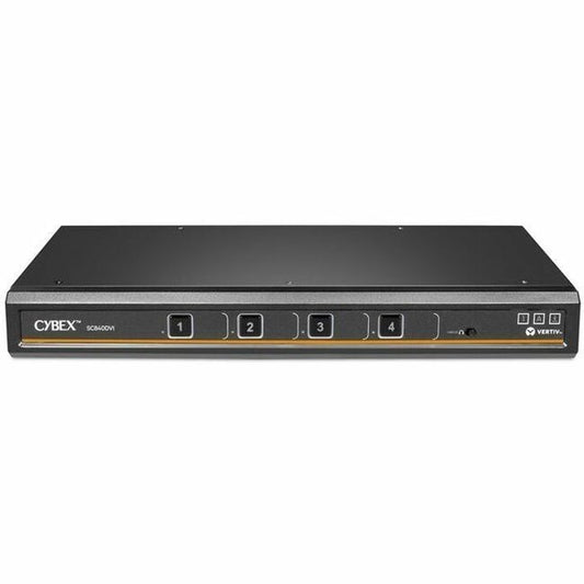 Vertiv Avocent Cybex SC800 Secure Desktop KVM Switch, Single Head Monitor, 4 Port, Touch Screen Support, NIAP V4.0, TAA Compliant (SC840DVI-400)