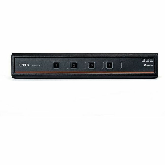Vertiv Avocent Cybex SC900 Secure Desktop KVM Switch, Dual Head Monitor, 8 Port, Touch Screen Support, NIAP Version 4.0, TAA Compliant (SC940DVI-400)