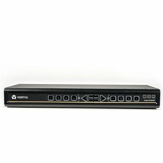 Vertiv Avocent Cybex Secure Desktop KVM Switch, 4 Port, Common Access Card, Touch Screen Support, NIAP Version 4.0, TAA Compliant (SCM145DPH-400)