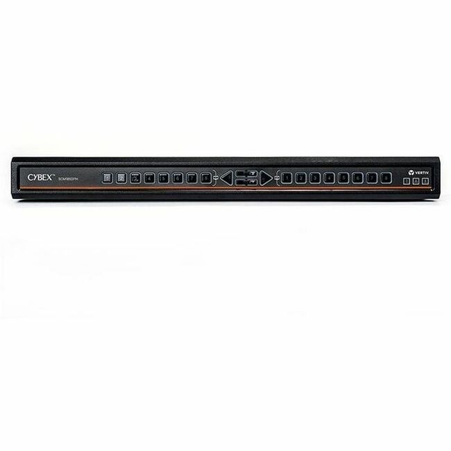 Vertiv Avocent Cybex Secure Desktop KVM Switch, 8 Port, Common Access Card, Touch Screen Support, NIAP Version 4.0, TAA Compliant (SCM185DPH-400)
