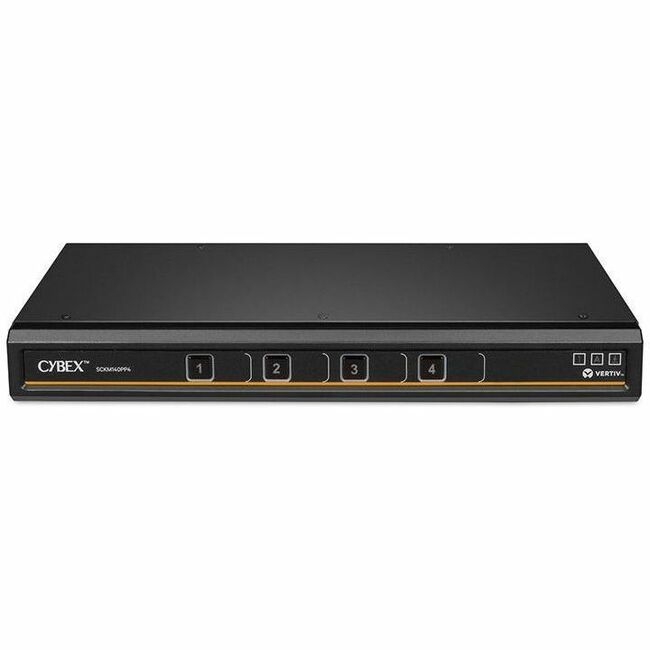 Vertiv Avocent Cybex SCKM100 Secure Desktop KVM Switch, 4 Port, Dedicated Peripheral Port, NIAP Version 4.0 Certified, TAA Compliant (SCKM140PP4-400)