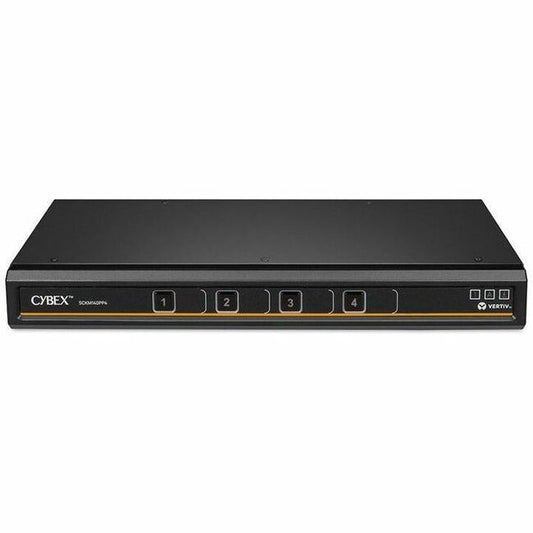 Vertiv Avocent Cybex SCKM100 Secure Desktop KVM Switch, 4 Port, Dedicated Peripheral Port, NIAP Version 4.0 Certified, TAA Compliant (SCKM140PP4-400)