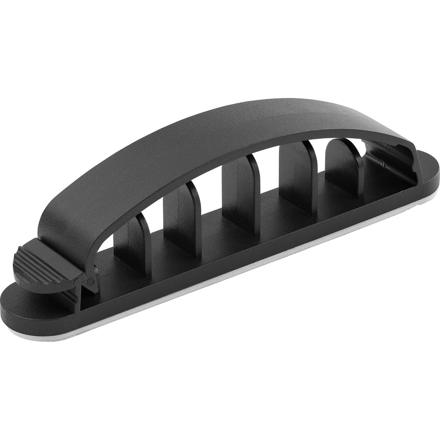 StarTech 100 Cable Management Clips, Self Adhesive 6 Slot, Resusable Nylon Desktop USB/Computer Cord Organizer/Clamp/Holder UL, TAA
