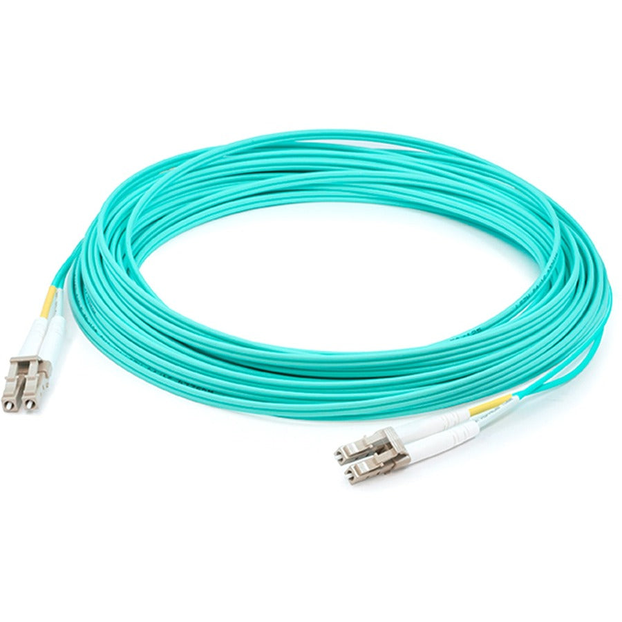 ADDON 92M LC TO LC AQUA OM4 DUPLEX OFNR (RISER-RATED) FIBER PATCH CABLE