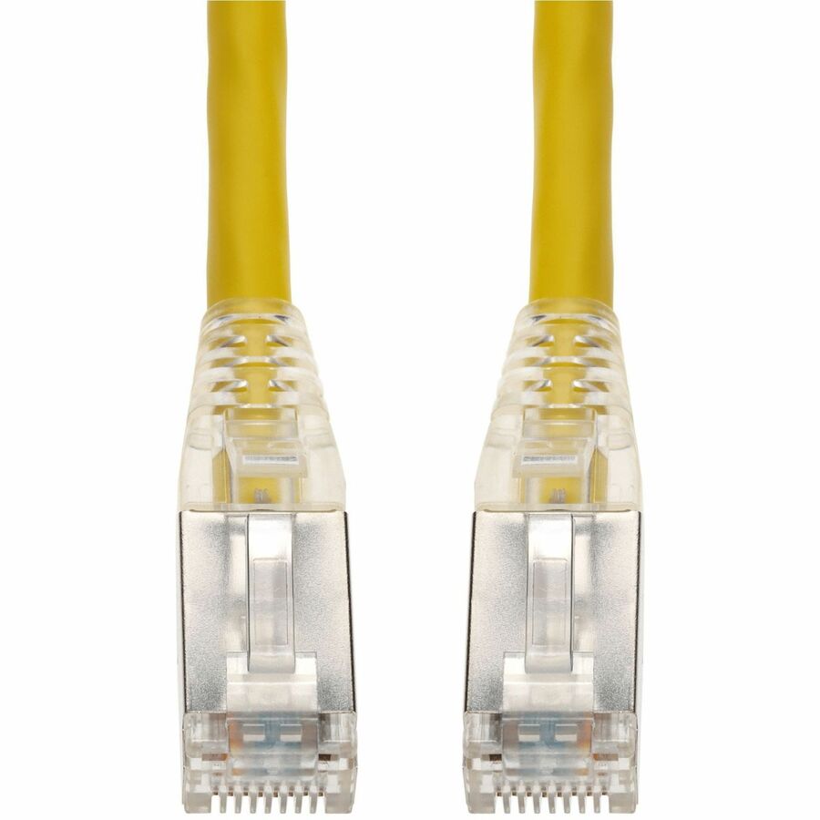 AddOn 3m Yellow CAT6 Shielded Plenum-Rated Ethernet Cable Snagless Easy Clear Boot RJ-45 M/M CAT 6